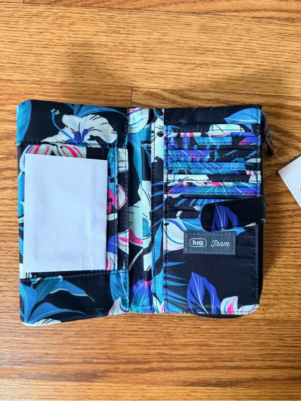 Lug Tram 2 RFID Wallet Hibiscus Multi NWT